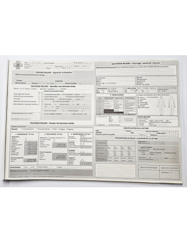 Lot de 10 Carnets fiche bilan