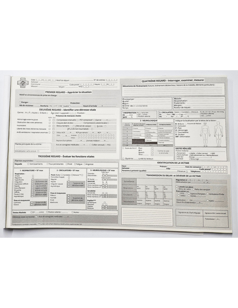 Lot de 40 Carnets fiche bilan Lot de 40 Carnets fiche bilan
