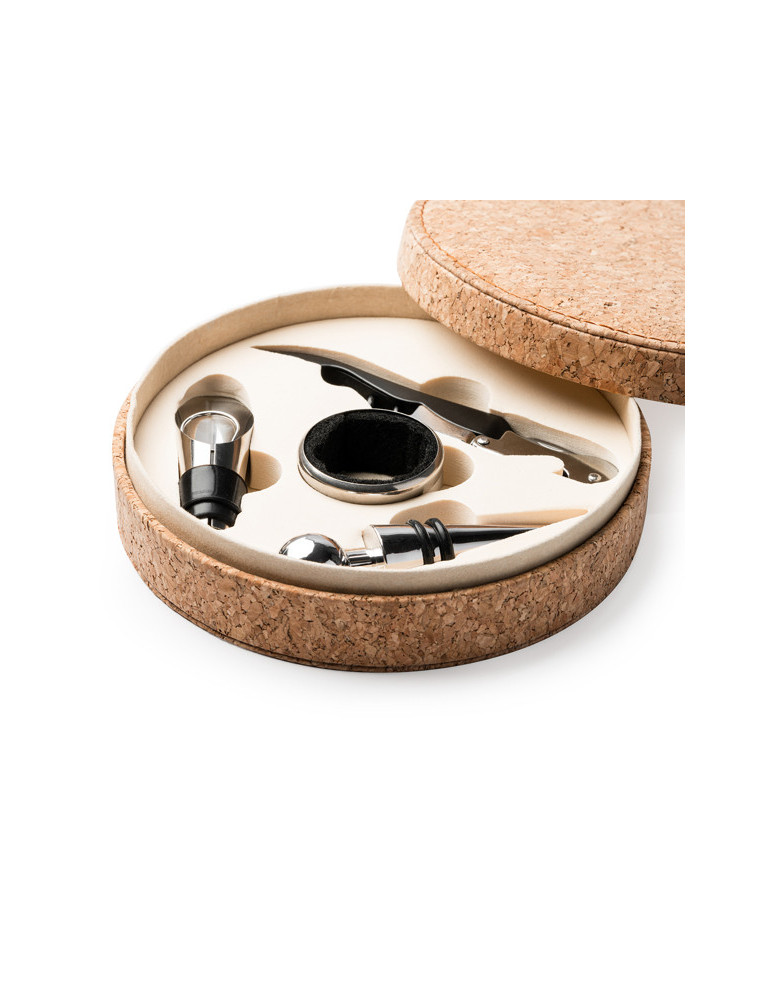 Service a vin liège personnalisable