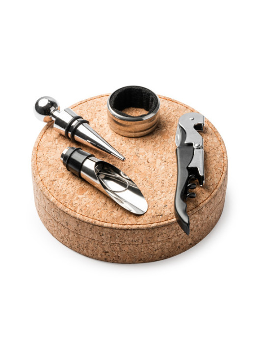 Service a vin liège personnalisable